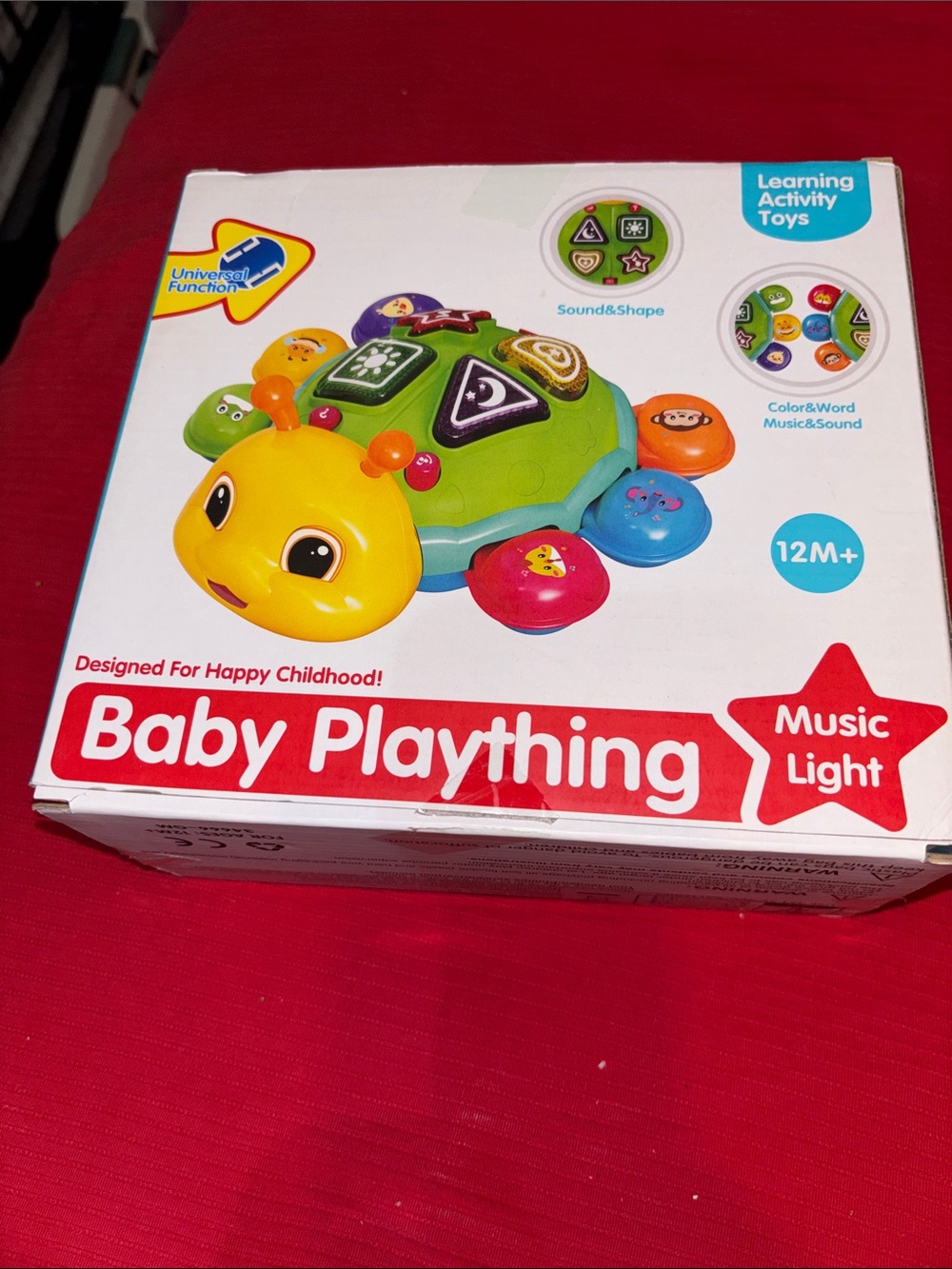 Baby Plaything Musical Light bug Toy - Green & Yellow